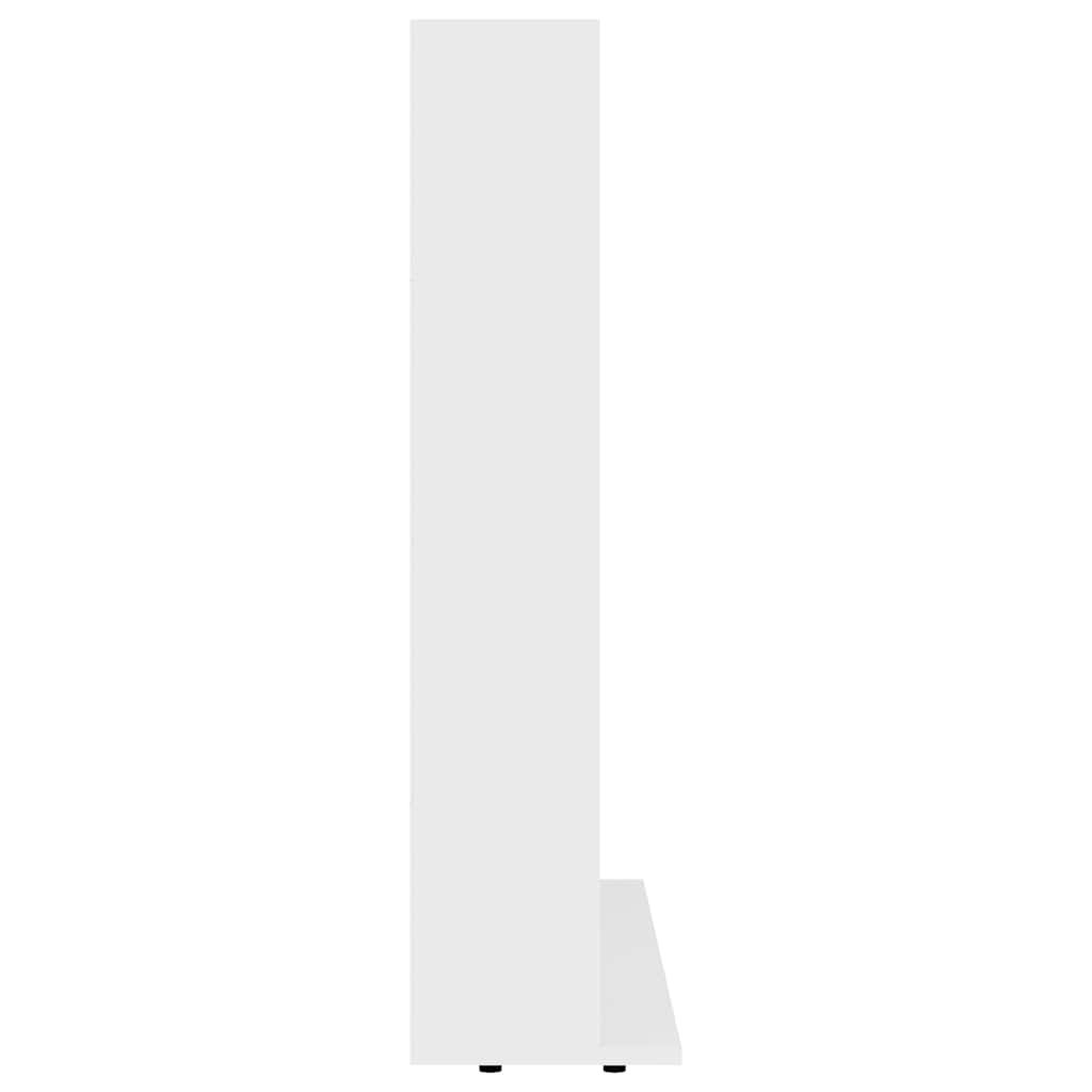 801787 vidaXL CD Cabinet White 100x23x89,5 cm Engineered Wood