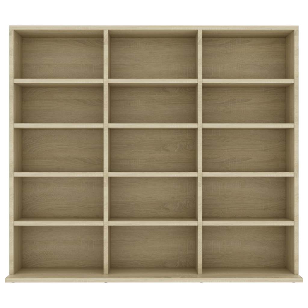 801790 vidaXL CD Cabinet Sonoma Oak 100x23x89,5 cm Engineered Wood