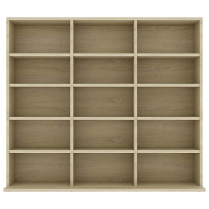 801790 vidaXL CD Cabinet Sonoma Oak 100x23x89,5 cm Engineered Wood