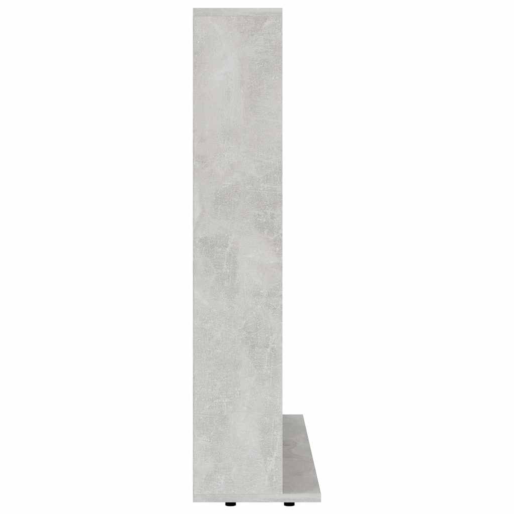 801791 vidaXL CD Cabinet Concrete Grey 100x23x89,5 cm Engineered Wood