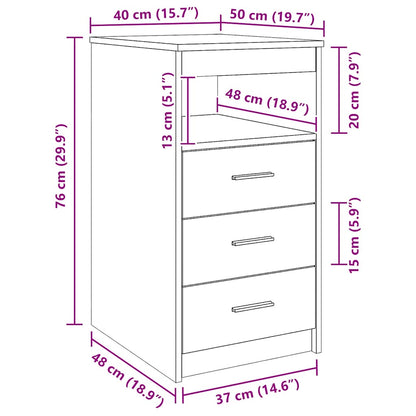 Drawer Cabinet | White | Engineered wood | Compact | Drawer Cabinet