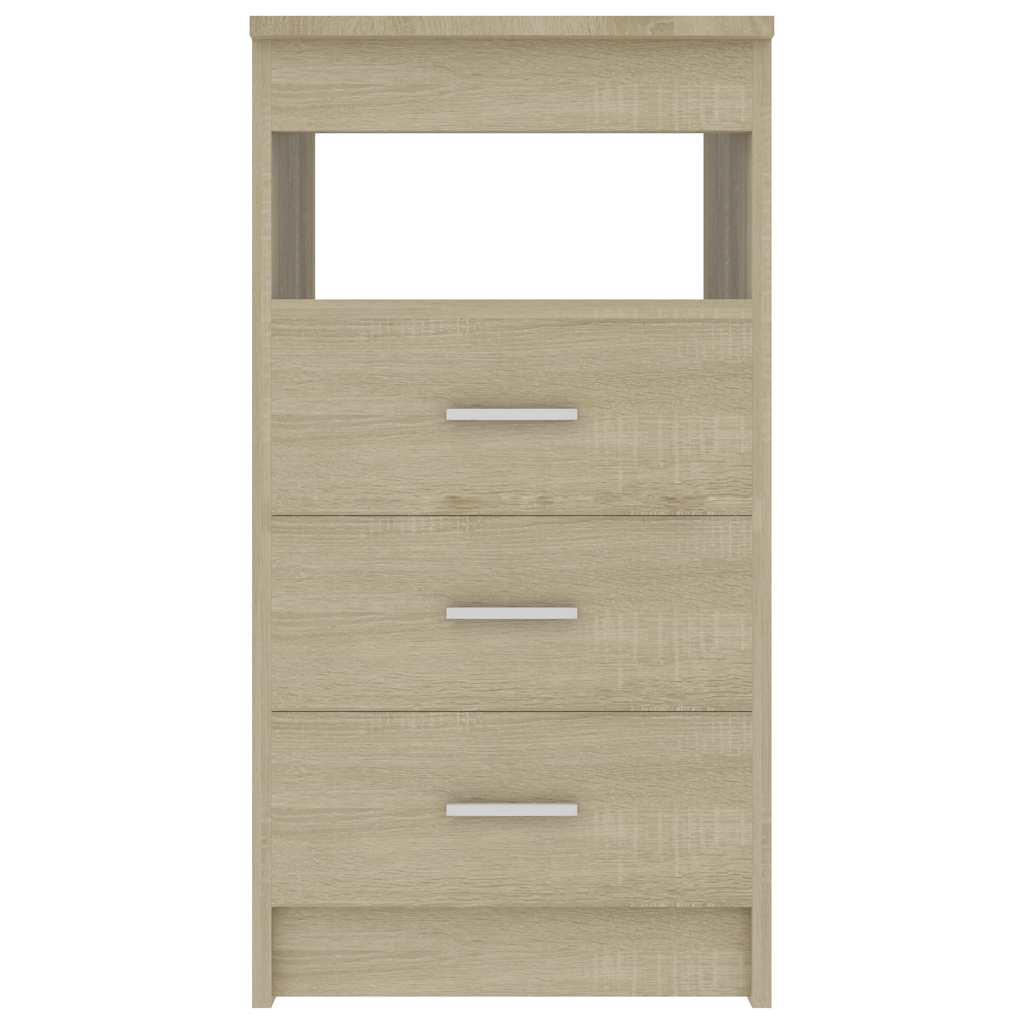 Drawer Cabinet Sonoma Oak 15.7"x19.7"x29.9" Engineered Wood
