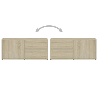 TV Cabinet Sonoma Oak 80x34x36 cm Engineered Wood