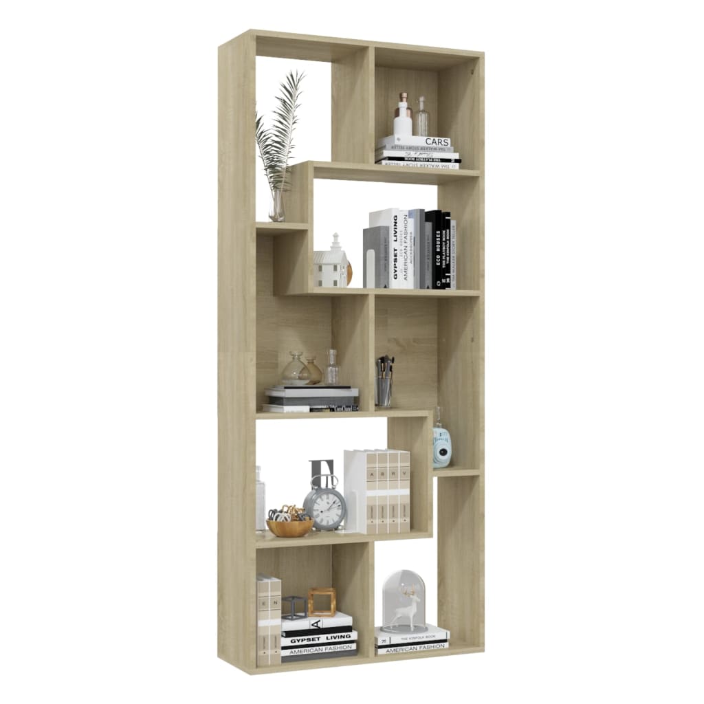 Book Cabinet Sonoma oak Engineered wood Medium Book Cabinet