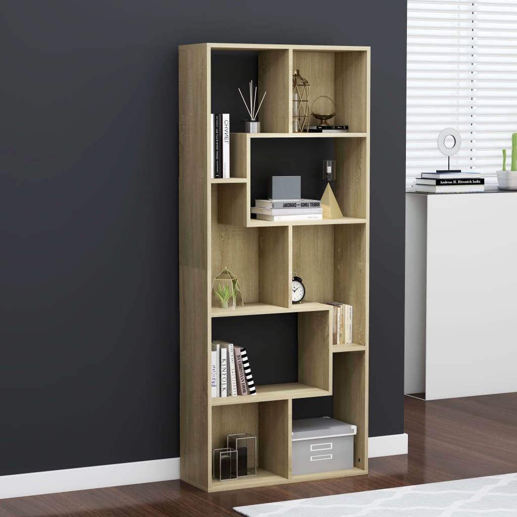 Book Cabinet Sonoma oak Engineered wood Medium Book Cabinet