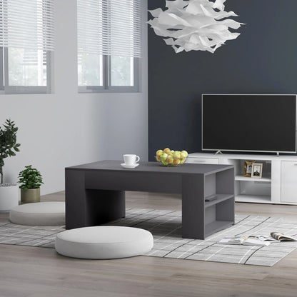 Coffee Table Gray 39.4"x23.6"x16.5" Engineered Wood
