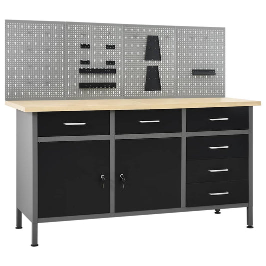 Workbench with Four Wall Panels
