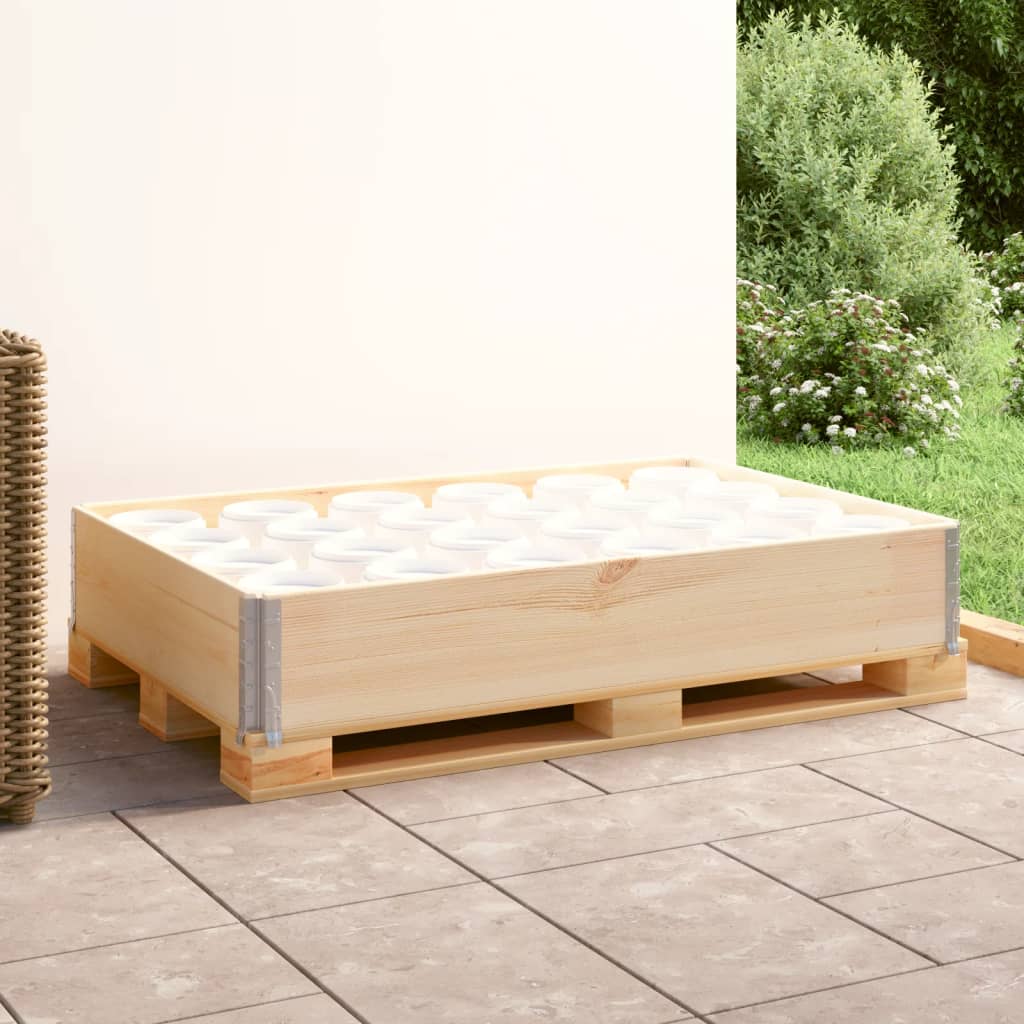 Pallet Collar 80x120 cm Solid Pine Wood