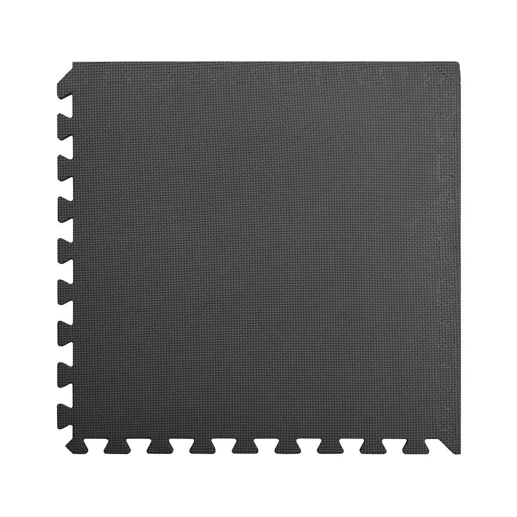 Floor Mats 12 pcs 4.32 ㎡ EVA Foam Black