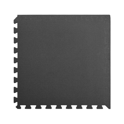 Floor Mats 12 pcs 4.32 ㎡ EVA Foam Black