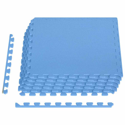 92464 vidaXL Floor Mats 6 pcs 2,16 ㎡ EVA Foam Blue