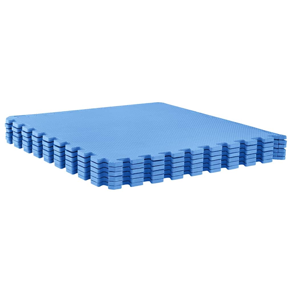 92464 vidaXL Floor Mats 6 pcs 2,16 ㎡ EVA Foam Blue