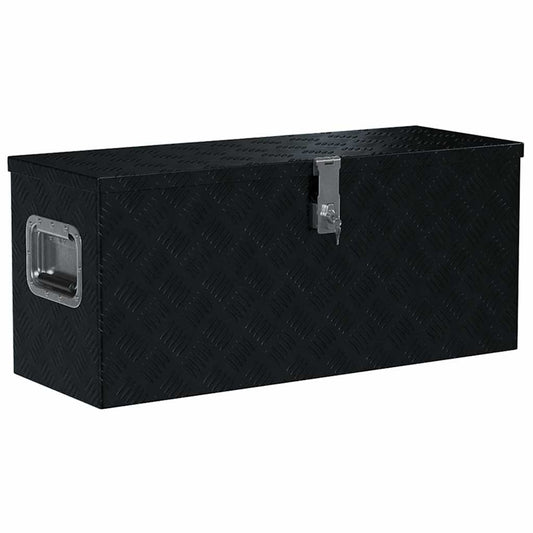 Aluminium Box 80x30x35 cm Black