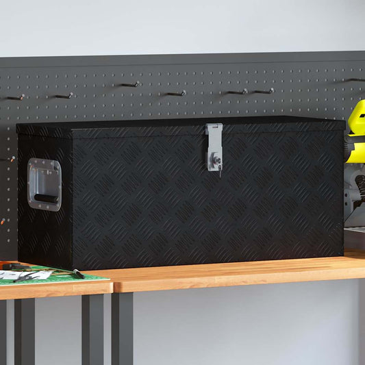 Aluminium Box 80x30x35 cm Black