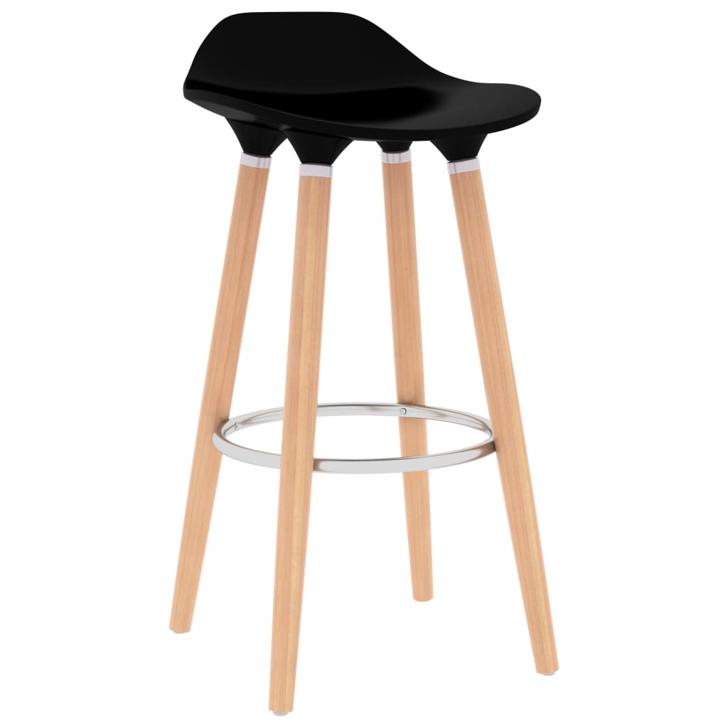 Bar Chairs 2 pcs Black