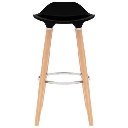 Bar Chairs 2 pcs Black