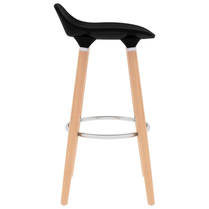 Bar Chairs 2 pcs Black