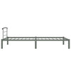 284662 vidaXL Bed Frame without Mattress Grey Metal 90x200 cm
