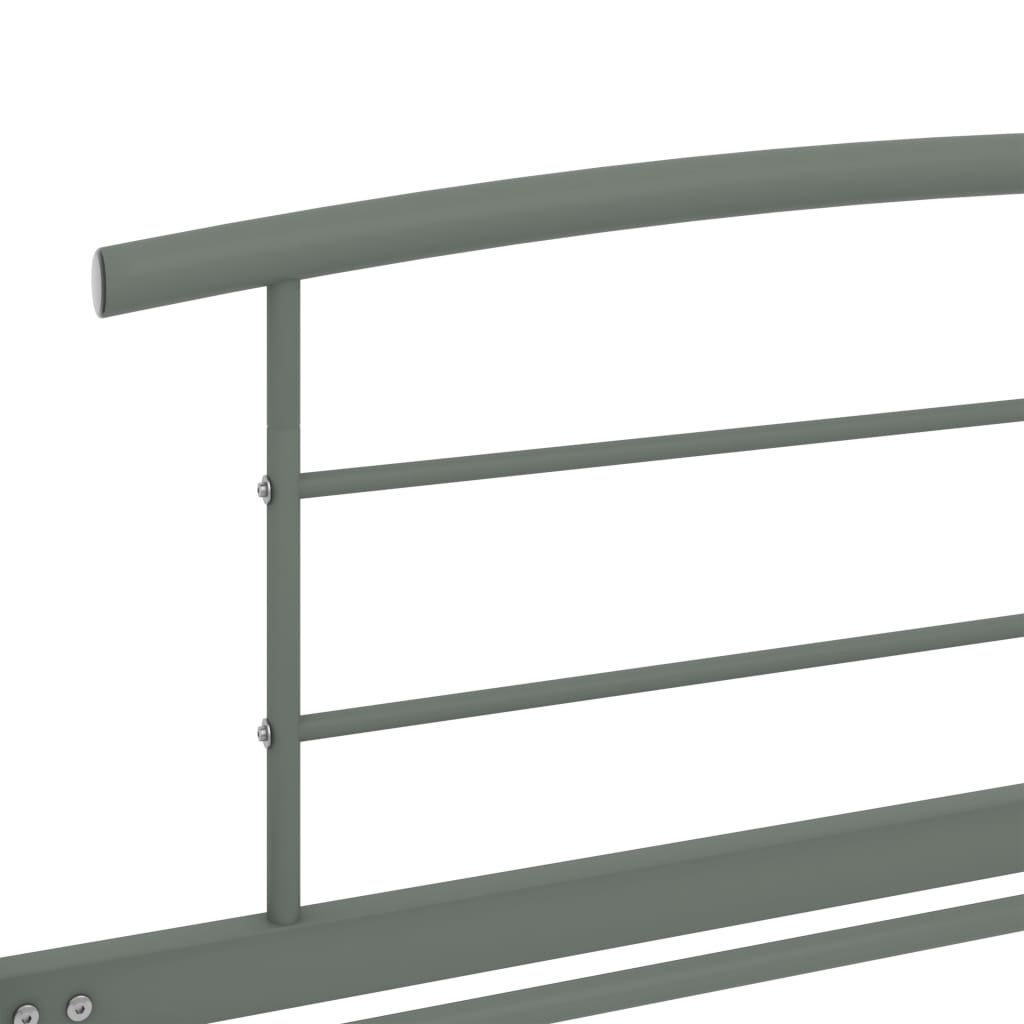 Bed Frame | Grey | Metal | Single | Durable | Bed Frame | Rectangular