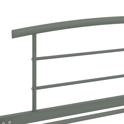 Bed Frame | Grey | Metal | Single | Durable | Bed Frame | Rectangular