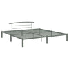 284667 vidaXL Bed Frame without Mattress Grey Metal 180x200 cm Super King