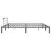 284667 vidaXL Bed Frame without Mattress Grey Metal 180x200 cm Super King