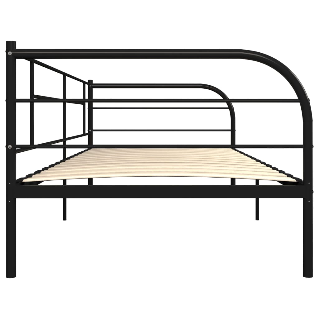 Day Bed Frame | Black | Metal, plywood, plastic | Single