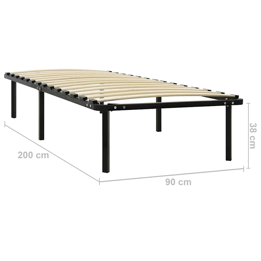 Bed Frame | Black | Metal | Single | Durable | Bed Frame | Rectangular