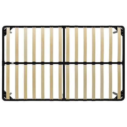 Bed Frame without Mattress Black Metal 140x200 cm