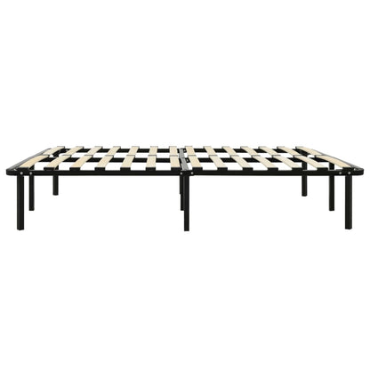 Bed Frame without Mattress Black Metal 200x200 cm