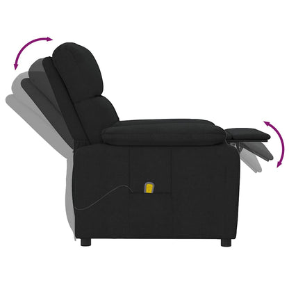 Massage Chair Black Fabric