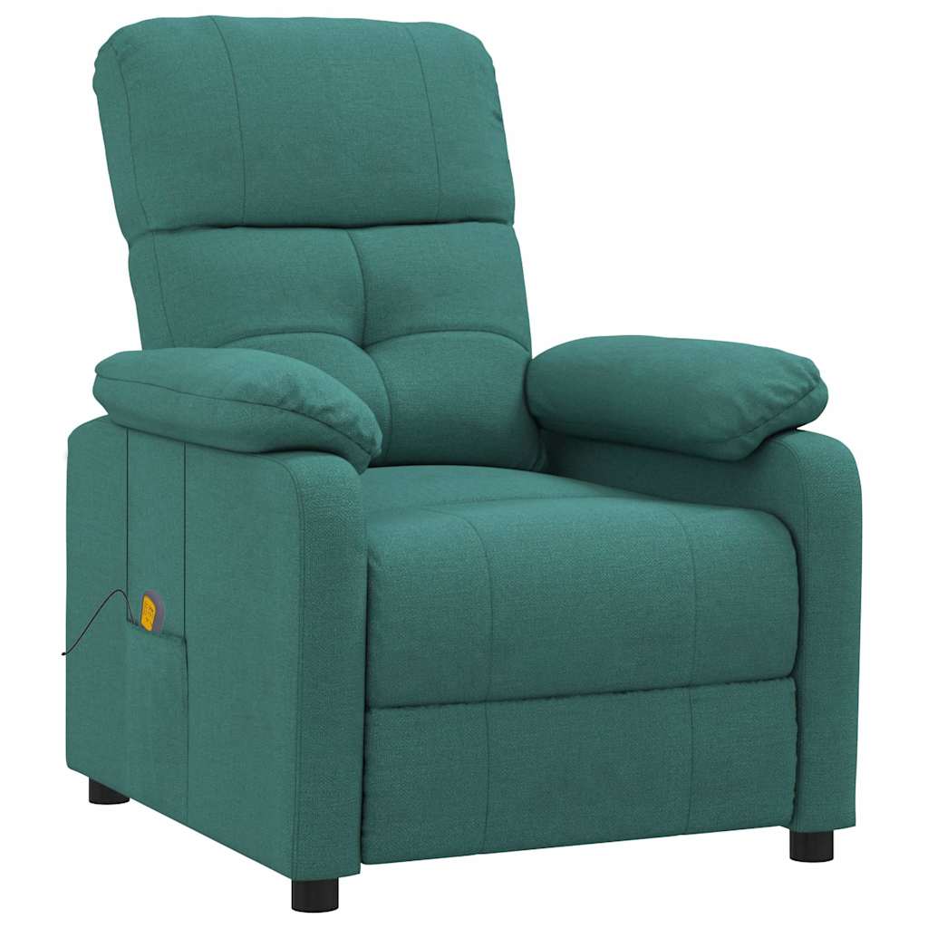 Massage Chair Dark Green Fabric