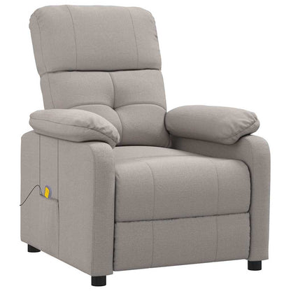 Massage Chair Taupe Fabric