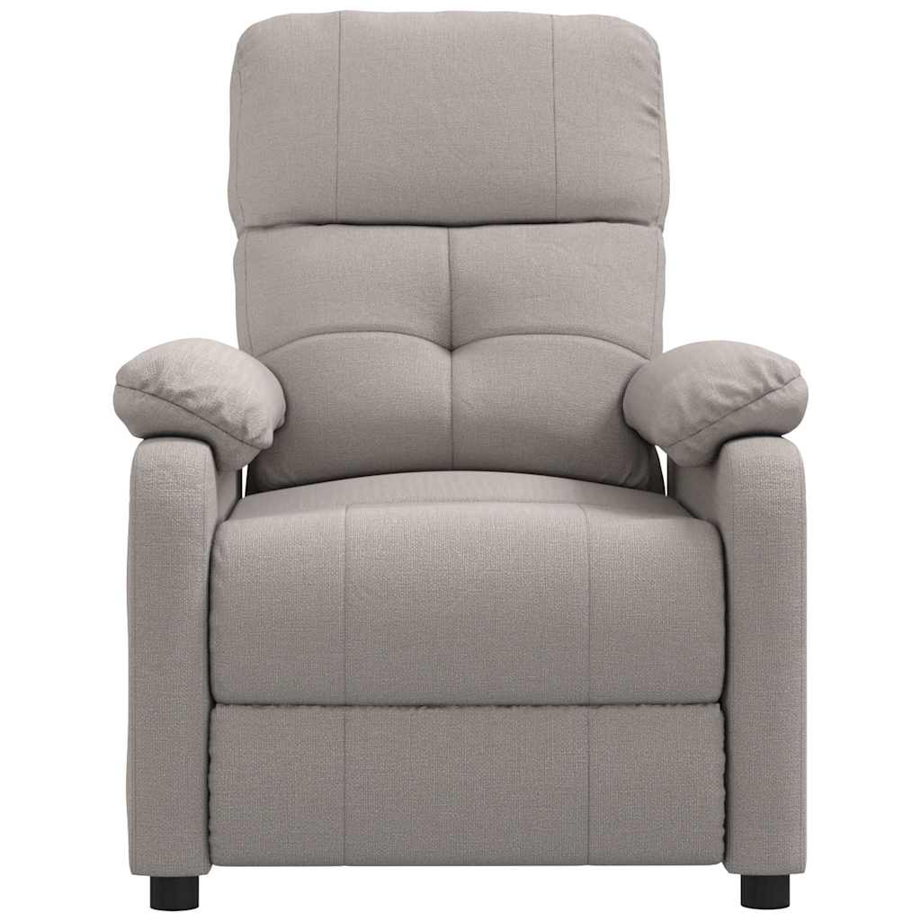 Massage Chair Taupe Fabric