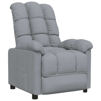 Recliner Light Gray Fabric