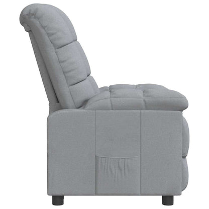 Recliner Light Gray Fabric