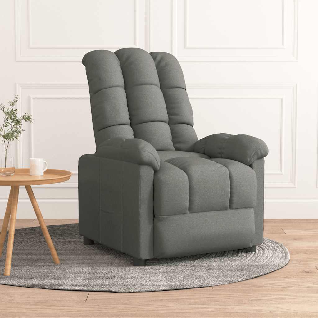 Recliner Dark Gray Fabric