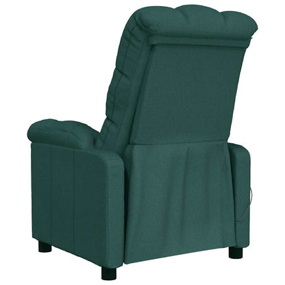 Massage Chair Dark Green Fabric