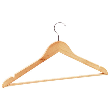 Hanger | Set of 20 | Light Brown | Hardwood, metal | Standard | Rotatable