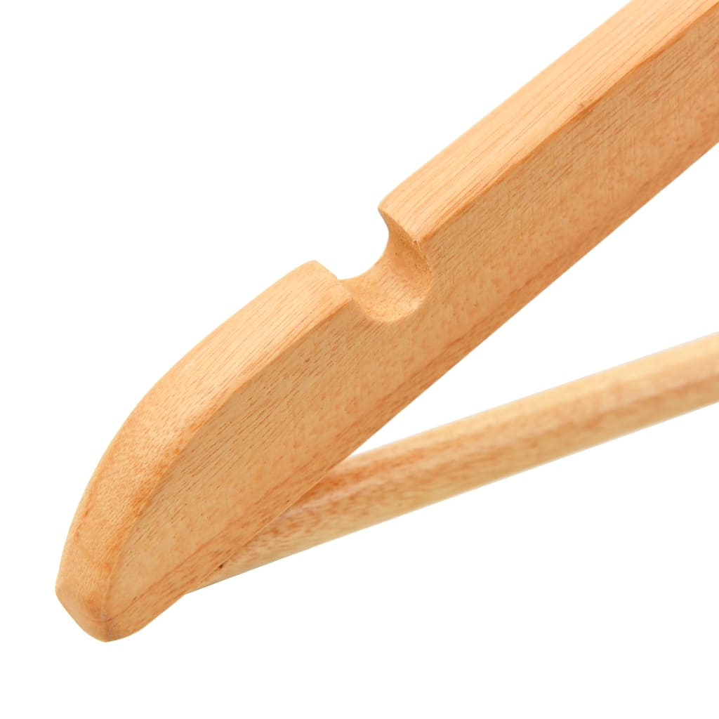 Hanger | Set of 20 | Light Brown | Hardwood, metal | Standard | Rotatable