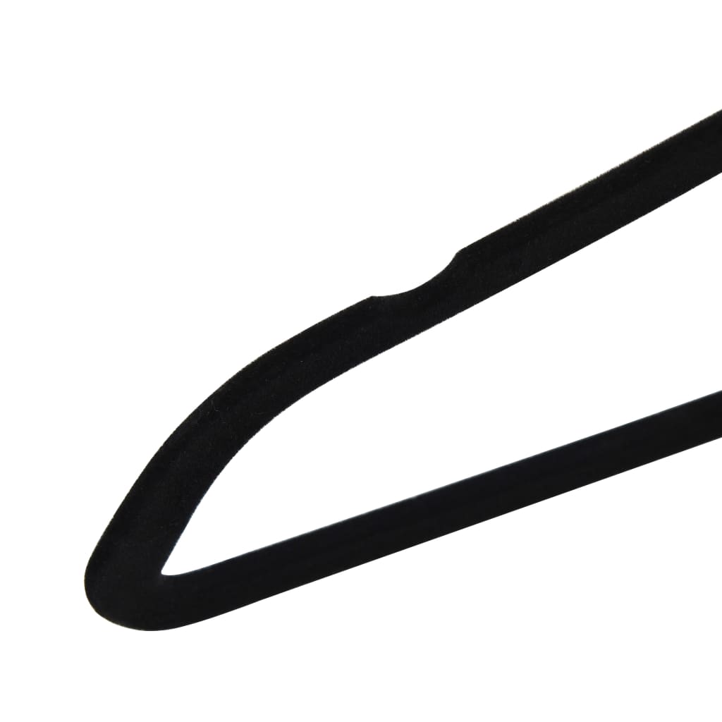 Hanger Set of 50 Black ABC plastic, zinc alloy, velvet Standard