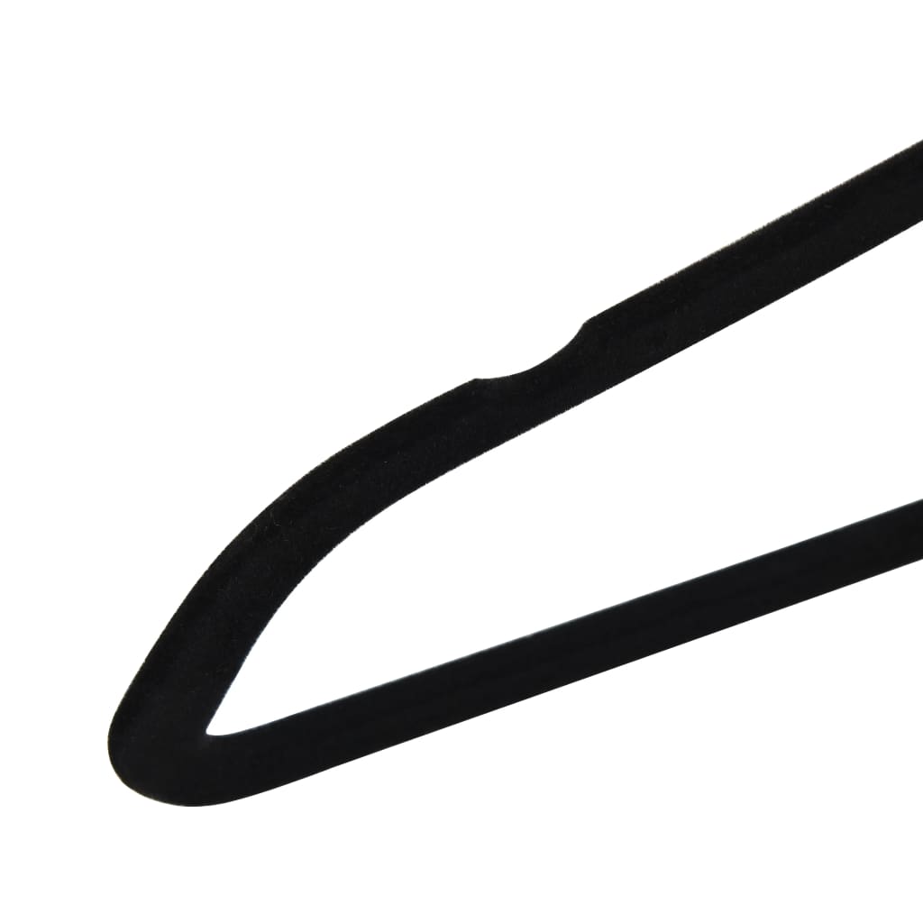Hanger Set of 100 Black ABC plastic, zinc alloy, velvet Standard