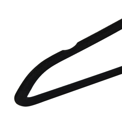 Hanger Set of 100 Black ABC plastic, zinc alloy, velvet Standard
