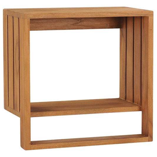 Wooden Towel Rack | Natural Teak | Solid Teak Wood | 35x20x35 cm