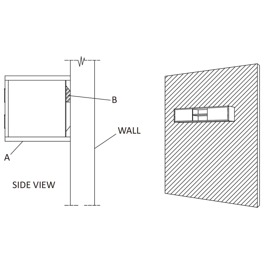 Wall-mounted TV Cabinet 135x30x30 cm Solid Teak Wood