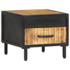 Bedside Cabinet 40x40x35 cm Rough Mango Wood