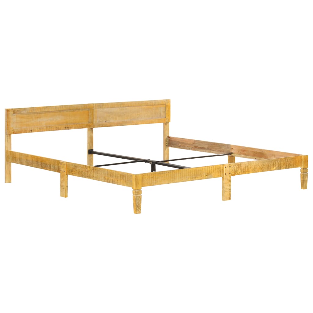 Bed Frame | Natural Mango Wood | Solid Mango Wood | 200 cm | Durable