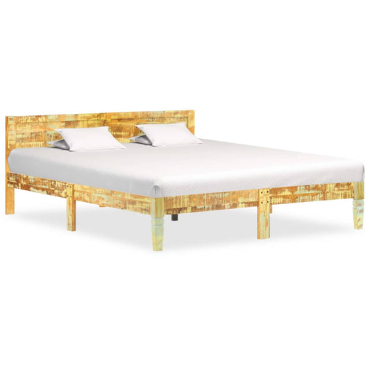 Bed Frame | Reclaimed Wood Finish | Solid Reclaimed Wood | Super King