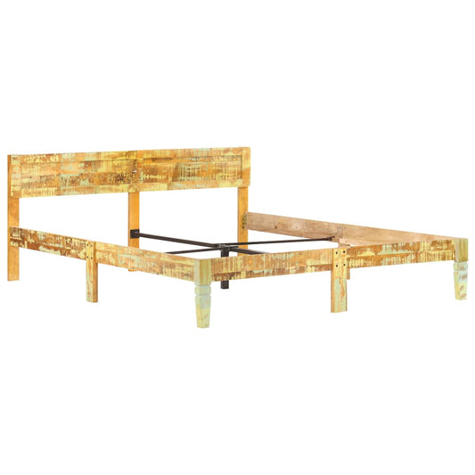 Bed Frame | Reclaimed Wood Finish | Solid Reclaimed Wood | Super King
