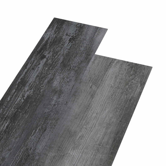 Flooring Planks Grey 5.26 m² 18 pcs PVC